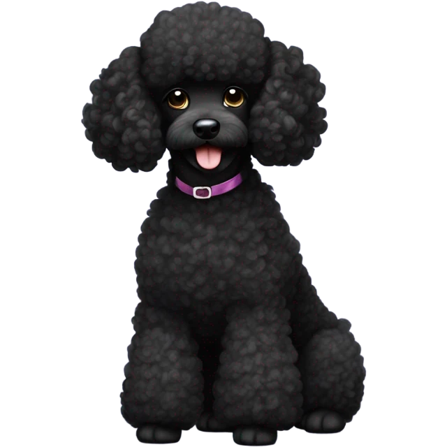 Black poodle emoji