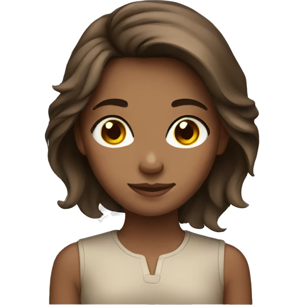 Brown haired girl emoji