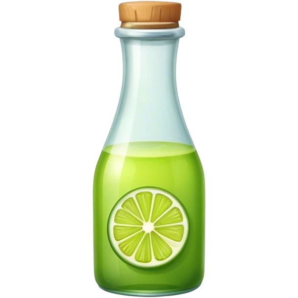 Lime juice bottle emoji