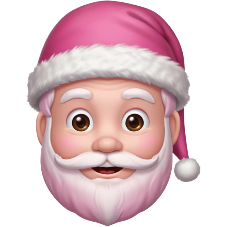 pink santa emoji