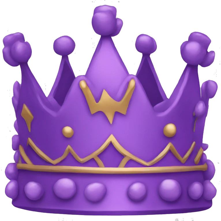 Purple crown  emoji