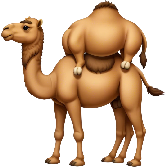 Camel with a big toe  emoji