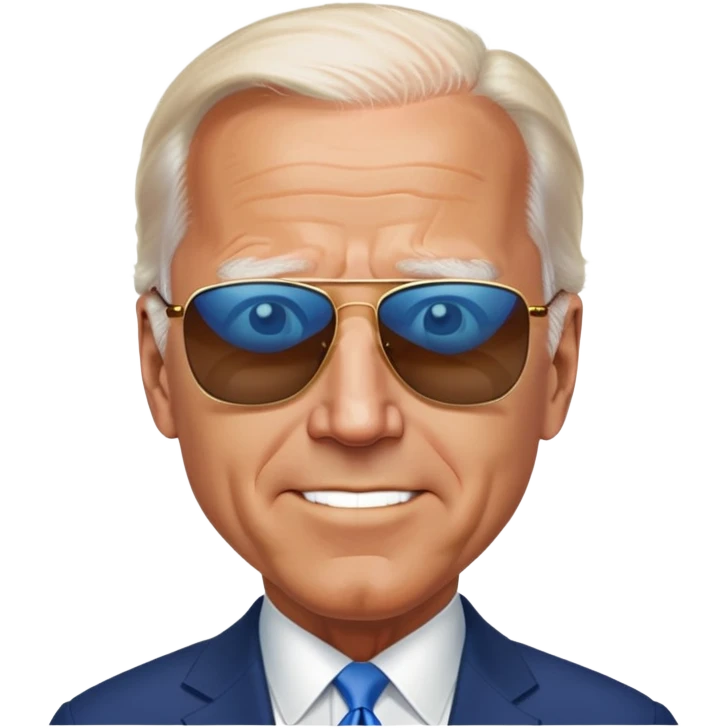 Joe Biden blue eyes sunglasses emoji
