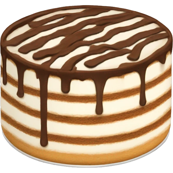 a plate of tiramisu emoji