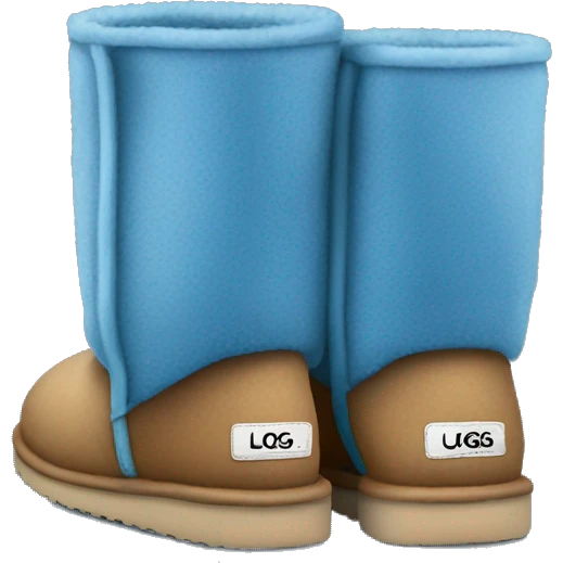 Blue pair of uggs emoji