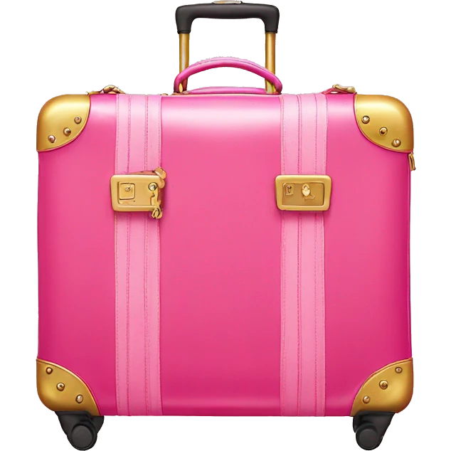 Pink juicy couture luggage  emoji
