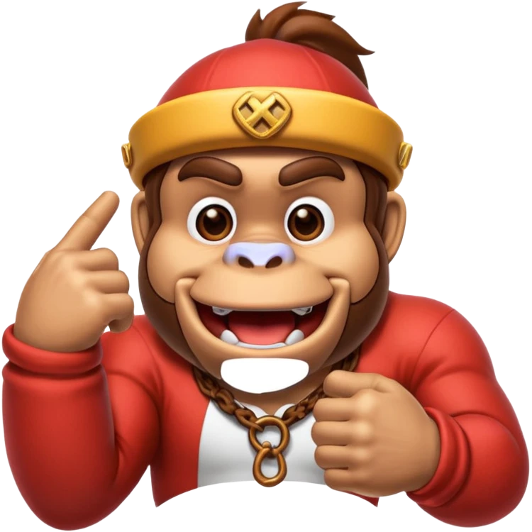 donkey kong making 👌 emoji