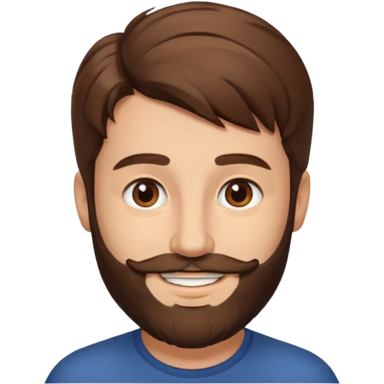 Nicolas aragona brown hair brown eyes beard smile emoji