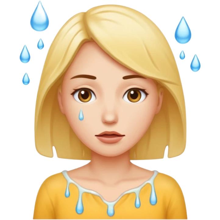 Nudes woman standing close-up look vagina with cum leaking out emoji