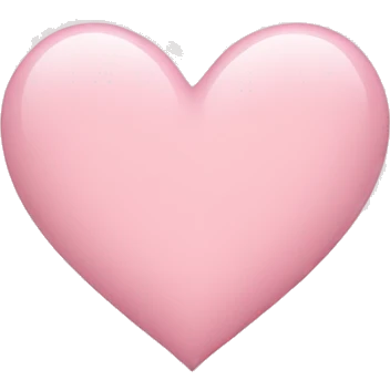 Light pink heart  emoji