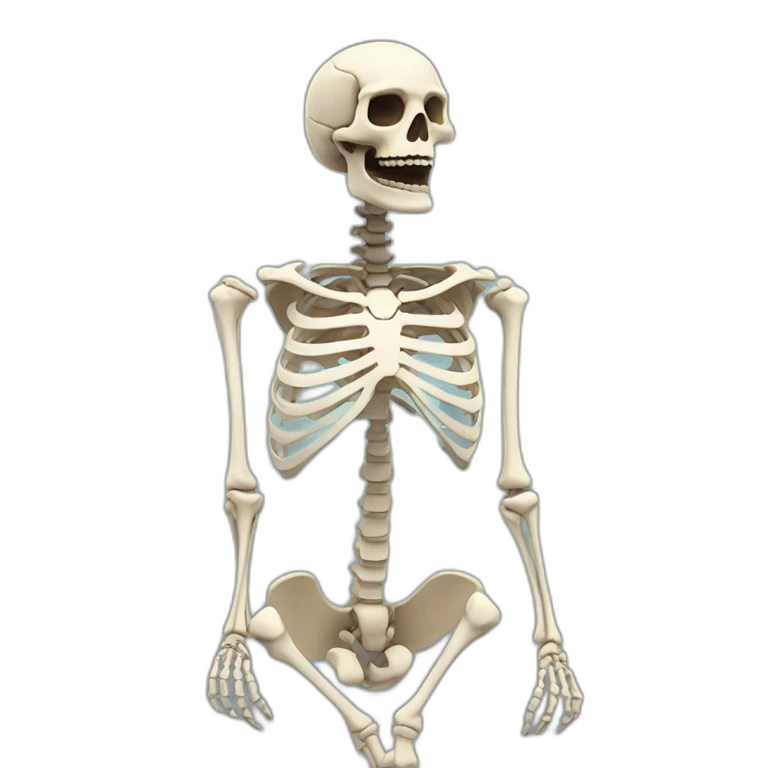 Skeleton sur araignée emoji
