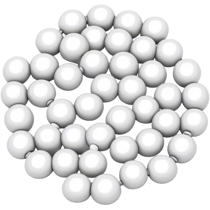 beads white  emoji