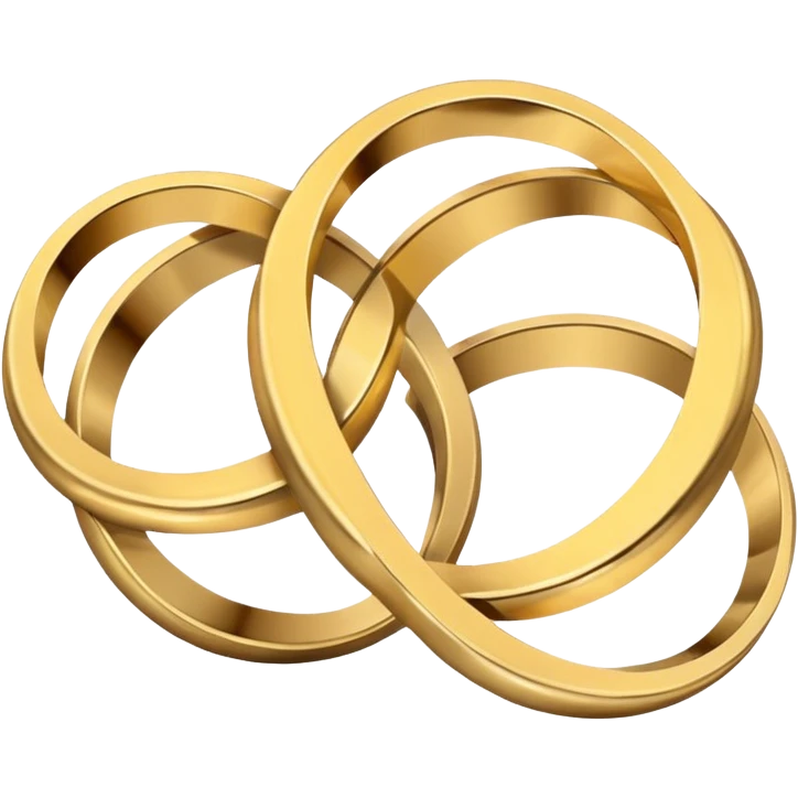 Create a double ring emoji which shows date fixed emoji