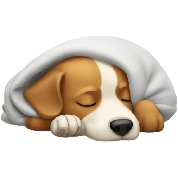 Dog sleeping emoji