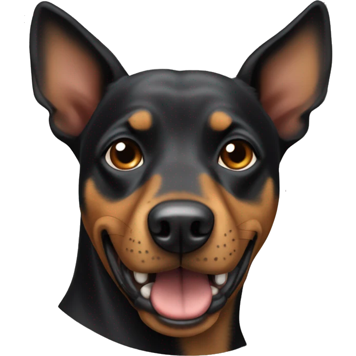 Dog duberman emoji