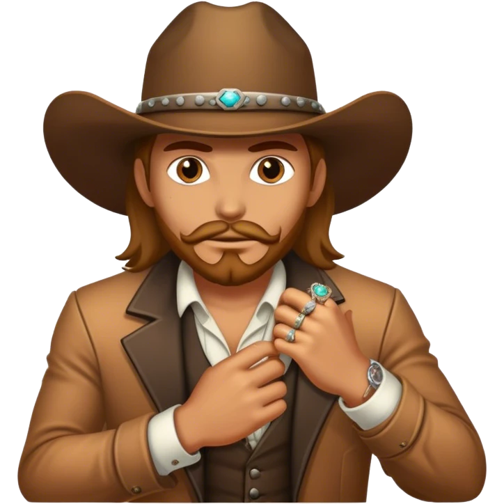 Outlaw & wedding ring emoji
