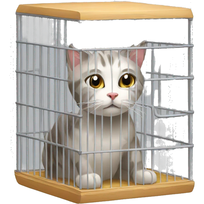Cat cage emoji