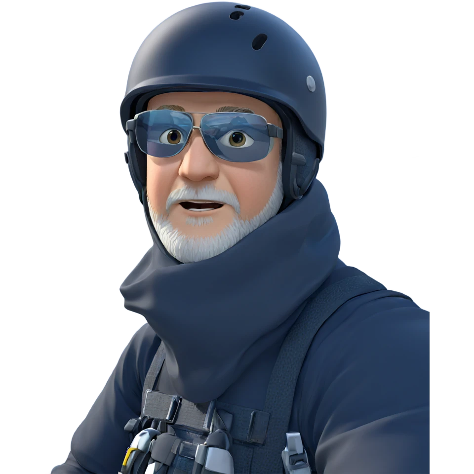 bearded boy in helmet emoji