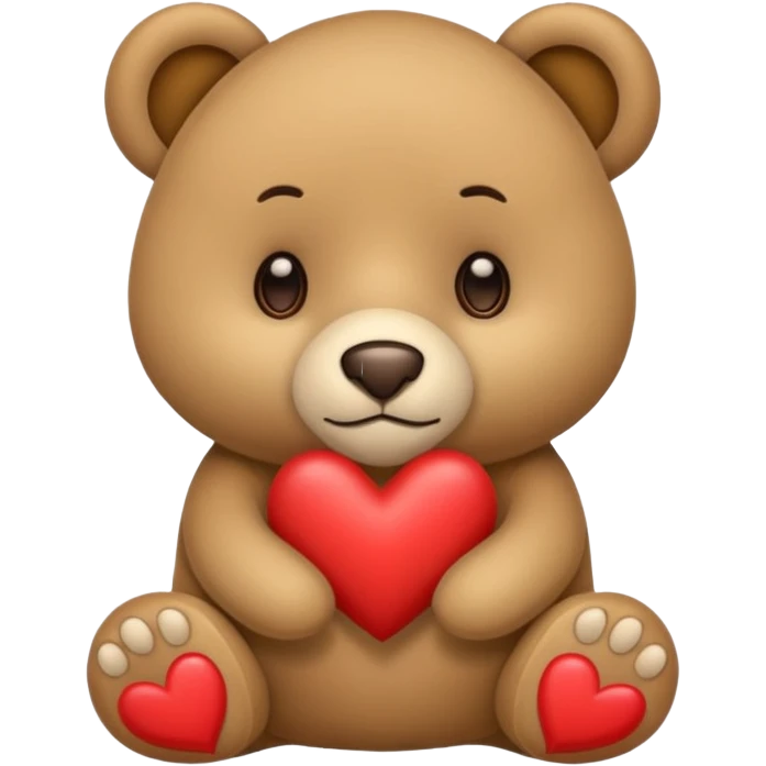 Oso con ojos de corazón  emoji