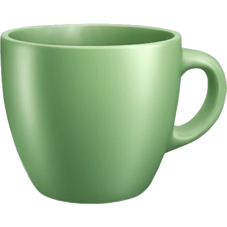 Sage green cup emoji