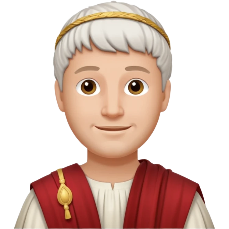 Necesito que hagas un dibujo estilo Soft cartoon illustration de poncio pilato emoji