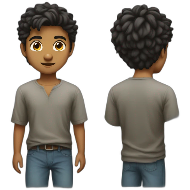 Young Vijay standing emoji