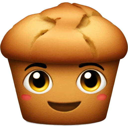  muffin with muscular arms  emoji