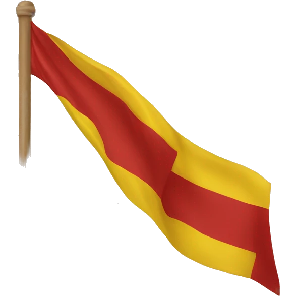 Red with yellow flag emoji