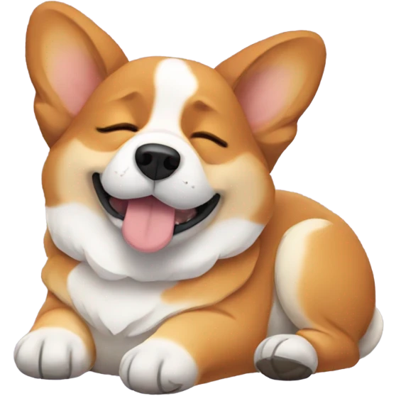 Sleepy corgi emoji