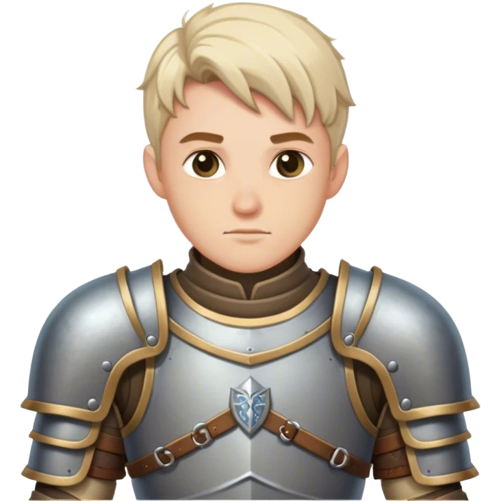 Medieval DnD themed male with armor waist emoji