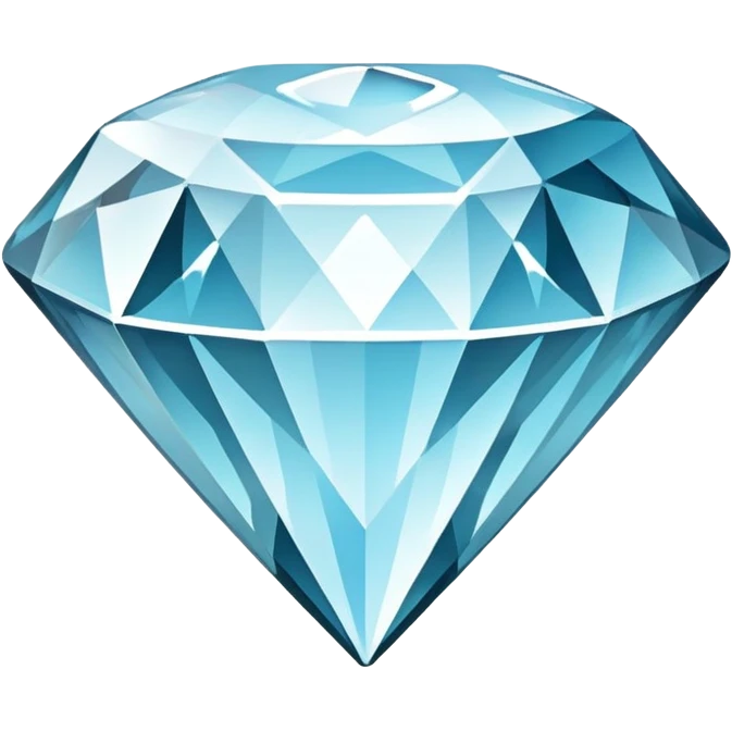 diamond emoji colored with hex code #7dffff simple and clean emoji