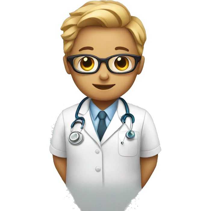 a strong doctor delivering baby emoji