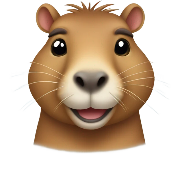 Happy capybara  emoji