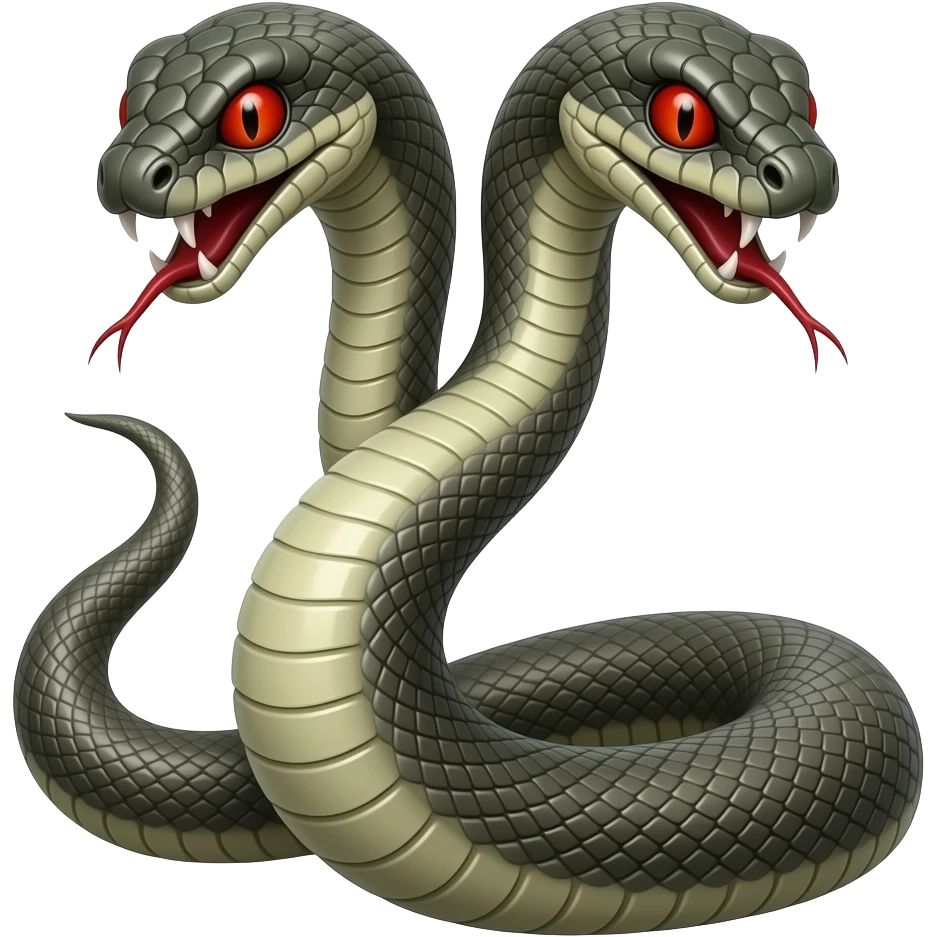 2 headed snake evil emoji