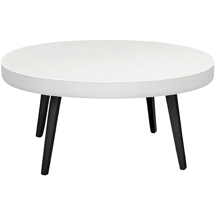 Round white coffee table emoji