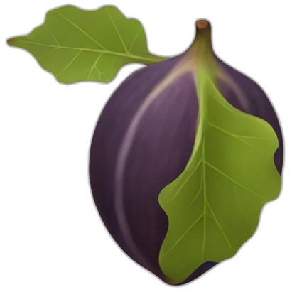 fig fruit leave emoji