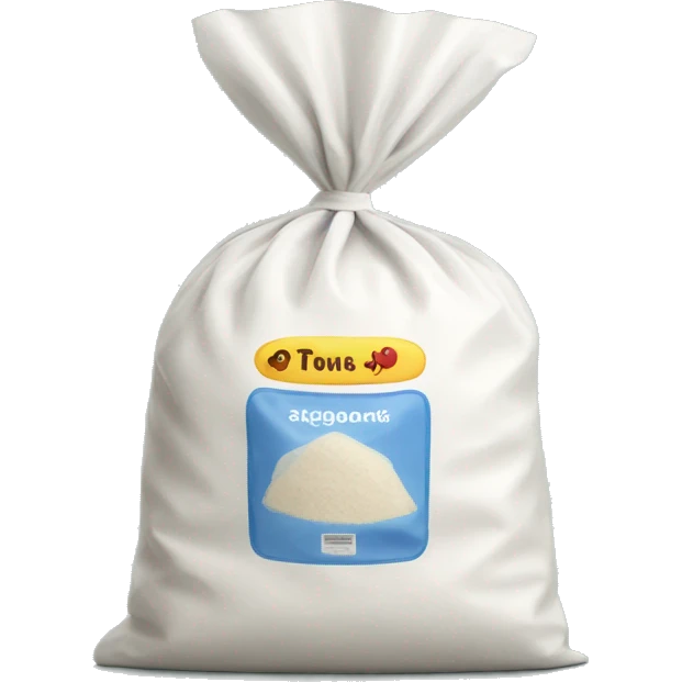 Ziplock bag with flour in it emoji