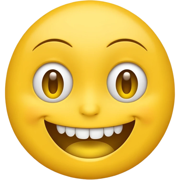 Weird creepy smile emoji emoji