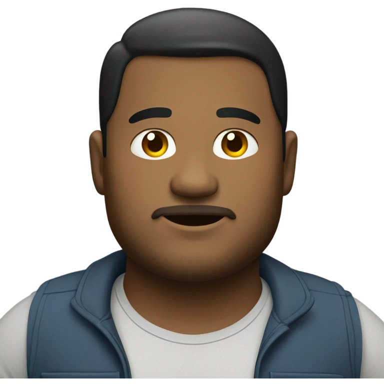 Fat guy emoji
