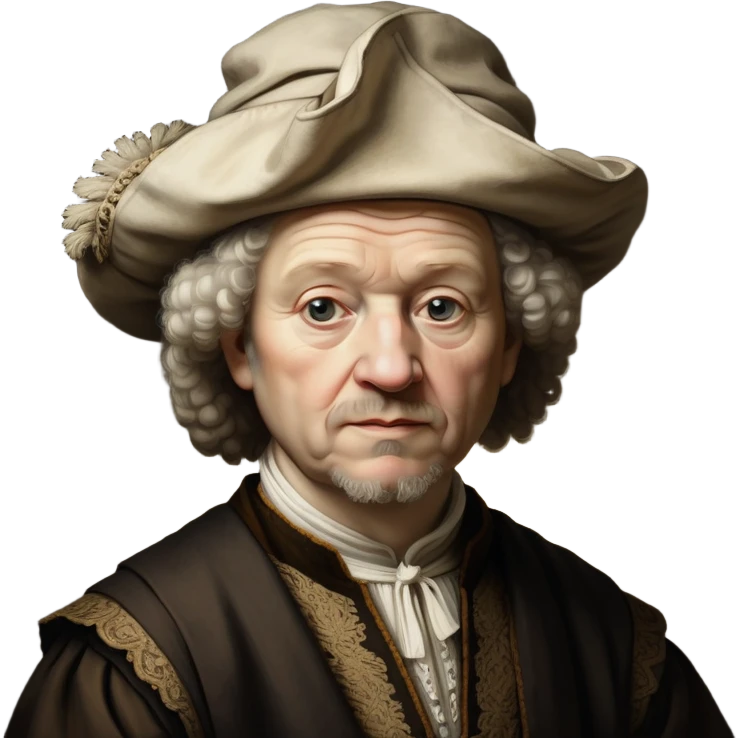 cinematic-portrait-of-rembrandt,-shown-as-a-master-artist-with-deep,-introspective-eyes-and-richly-detailed-period-clothing,-rendered-with-dramatic-chiaroscuro-lighting-that-emphasizes-his-legacy emoji