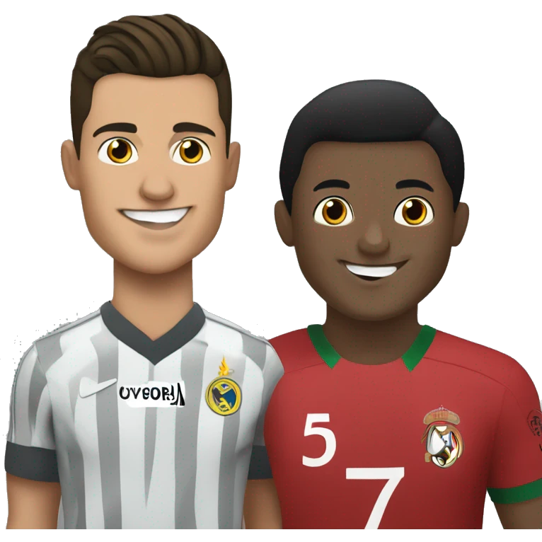 Cristiano ronaldo with barak abama emoji