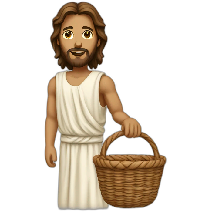 Jesus qui joue au basket emoji
