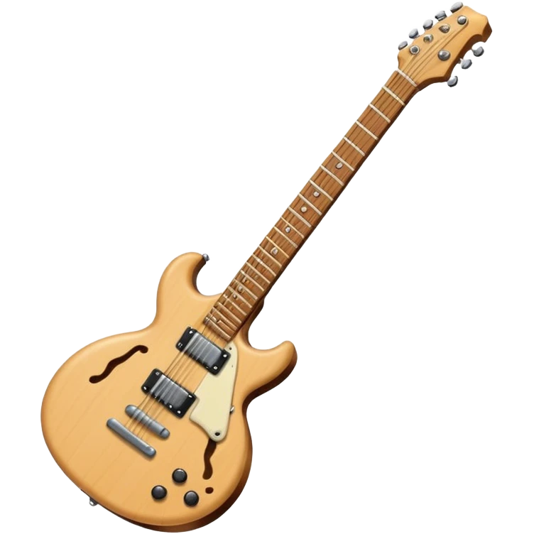 wooden electro guitar emoji