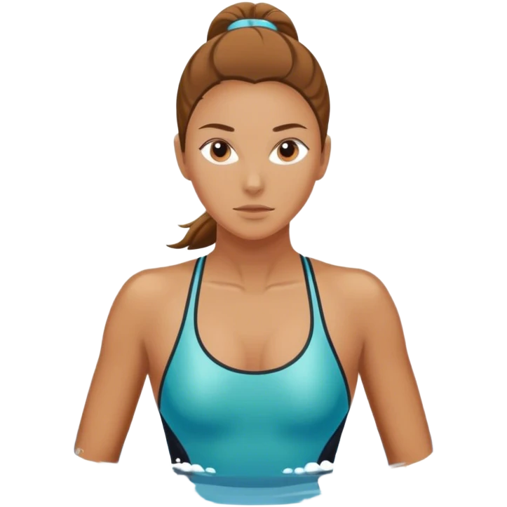 Girl competitive swimmer  emoji