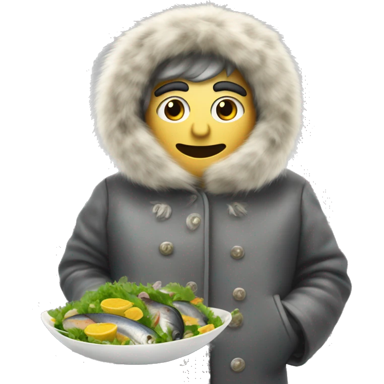 herring under a fur coat salad emoji