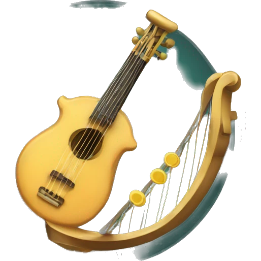 lyre for playing music emoji