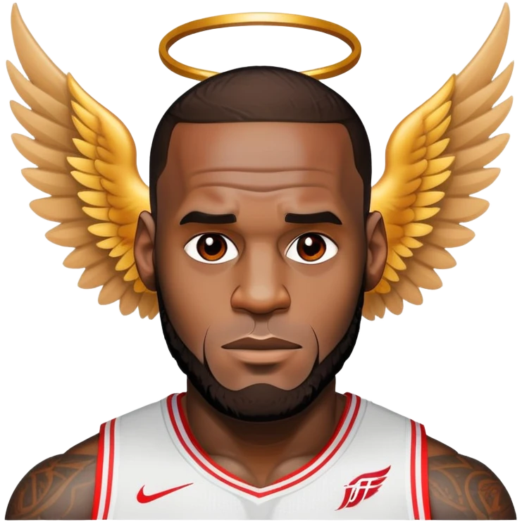 LeBron with wings emoji