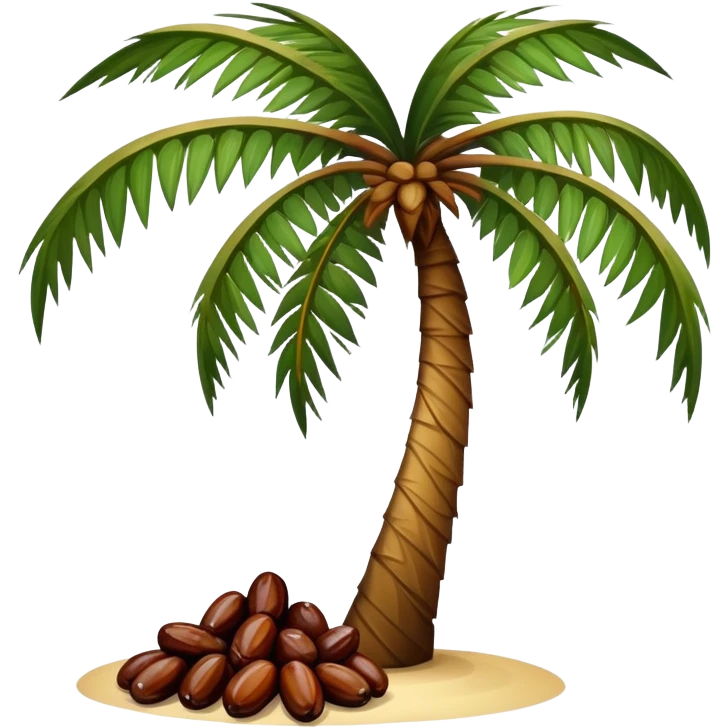 Saudi palm tree with dates emoji