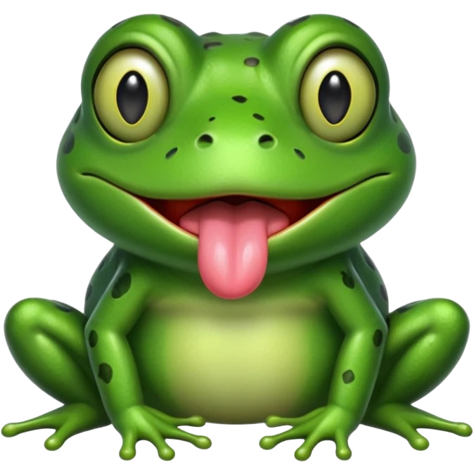 frog with tongue emoji