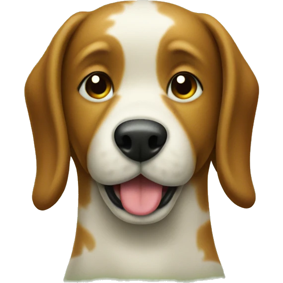 Dog pooping on the lawn emoji